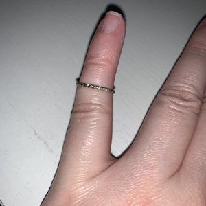 3 1/4 1.4mm Sterling Silver Thin Twist Ring